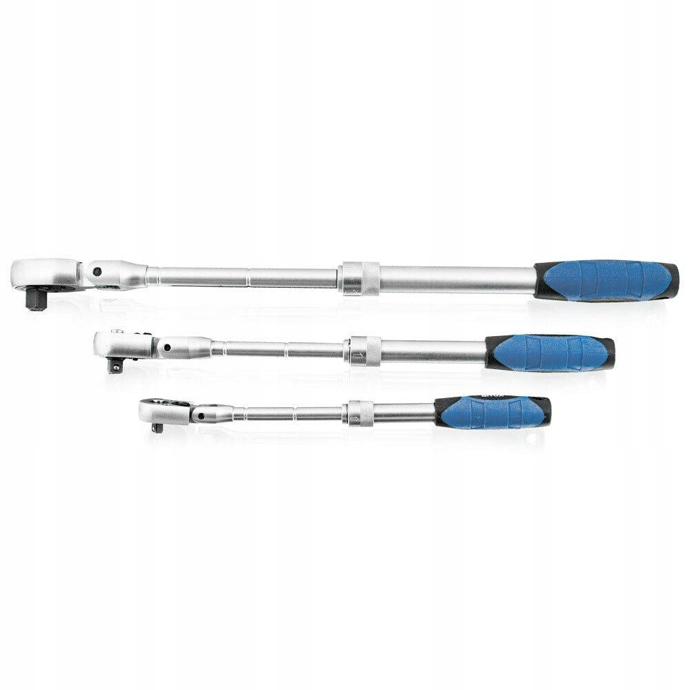 TELESCOPIC BROKEN RATCHET SET 1/4" 3/8" 1/2" 90 Brand Bituxx
