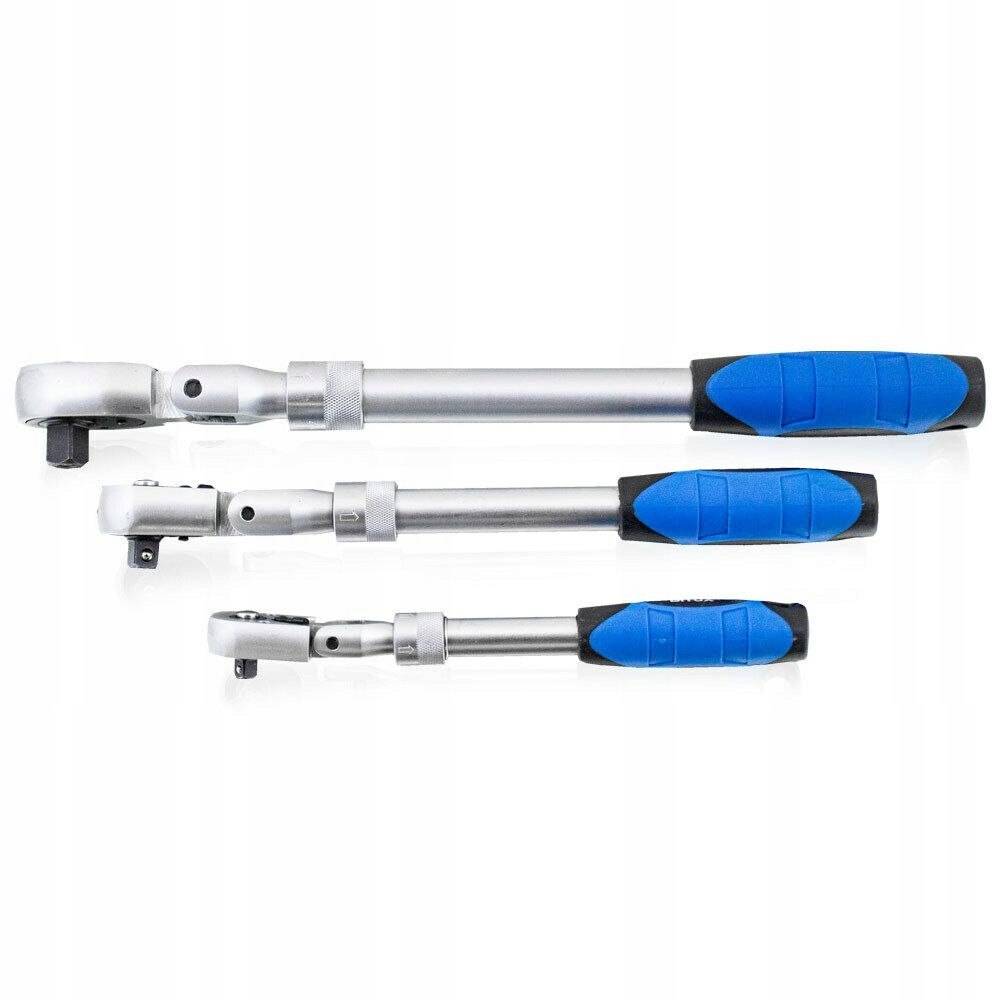 TELESCOPIC BROKEN RATCHET SET 1/4" 3/8" 1/2" 90 Packaging status original