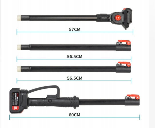 TELESCOPIC CHAINSAW + PRUNER 2X BATTERY POLE SAW FOR TRIMMING Manufacturer code 7W003