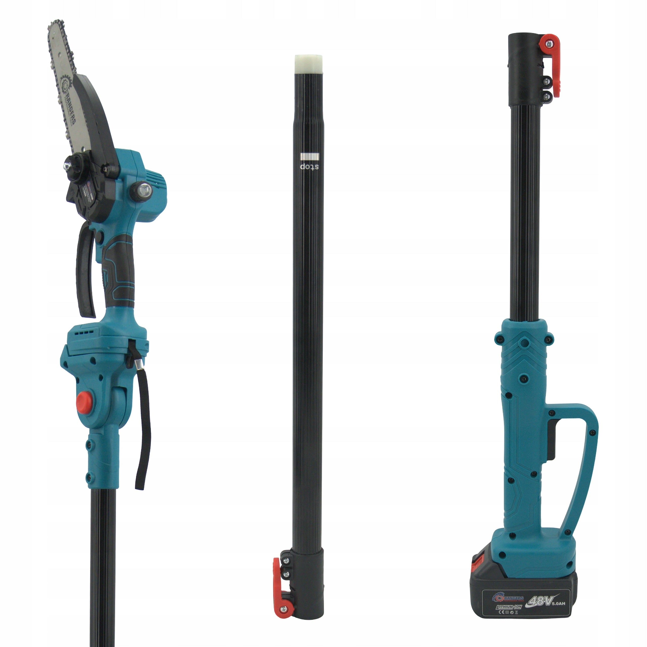TELESCOPIC CHAINSAW+SECATEUR 2X AKU SHEAR BOOM UP TO 4 M Power supply rechargeable battery