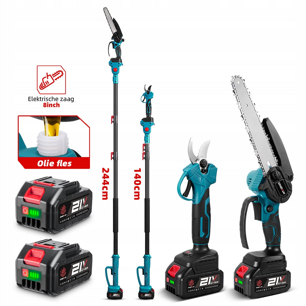TELESCOPIC CORDLESS CHAINSAW 2M OREGON PRUNER BOOM 2AKU