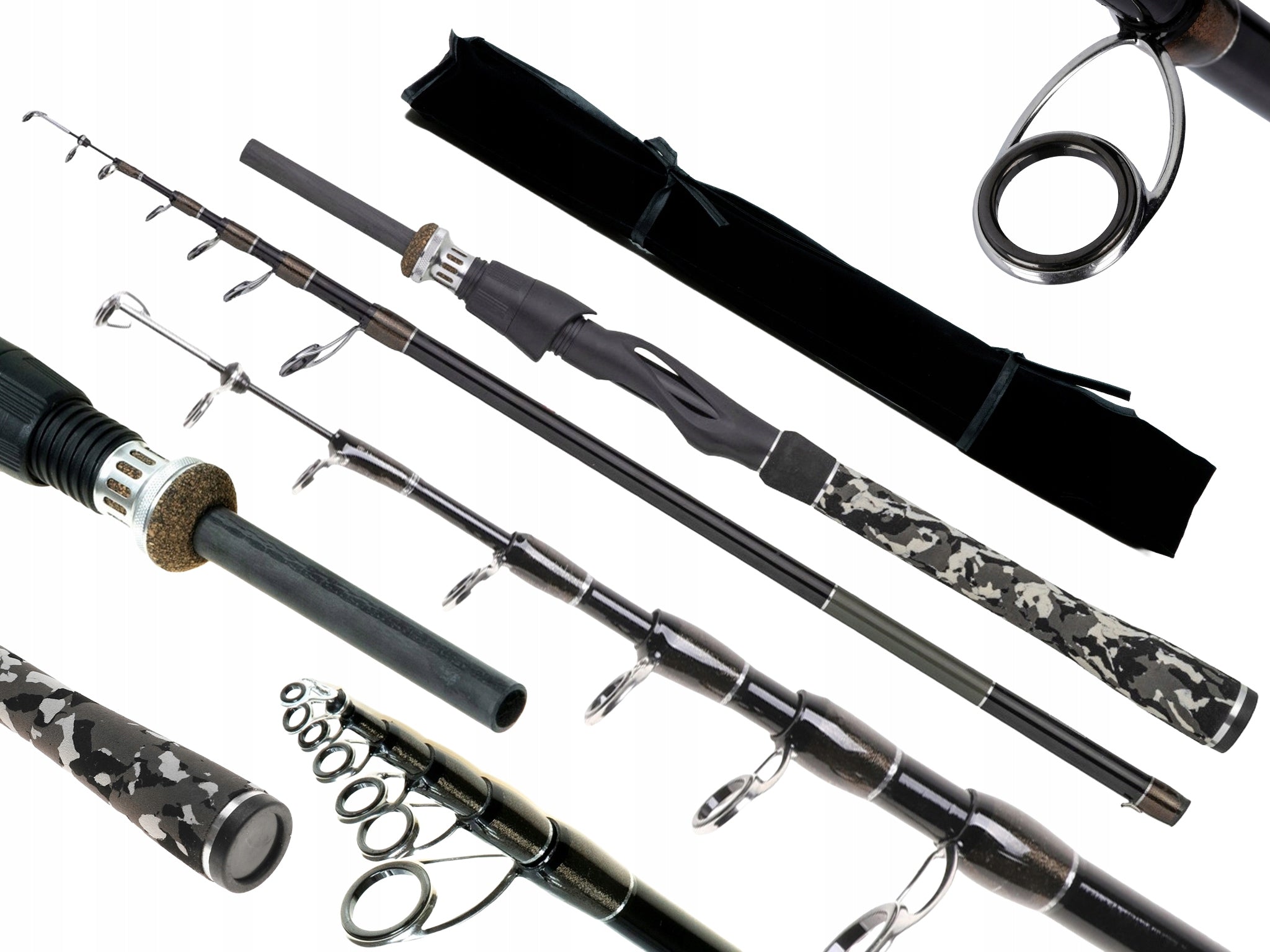 TELESCOPIC ROD KUNGFU TRAVEL 2,7M SPINNING IM7 CARBON 270CM 110102