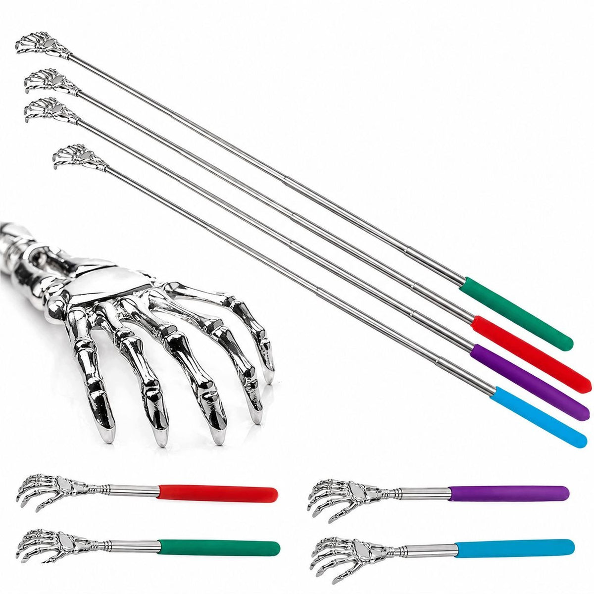 TELESCOPIC SCRATCHER FOR BACK BODY FOLDING 58cm SCRATCHER MASSAGER PAW V2 Packaging status original