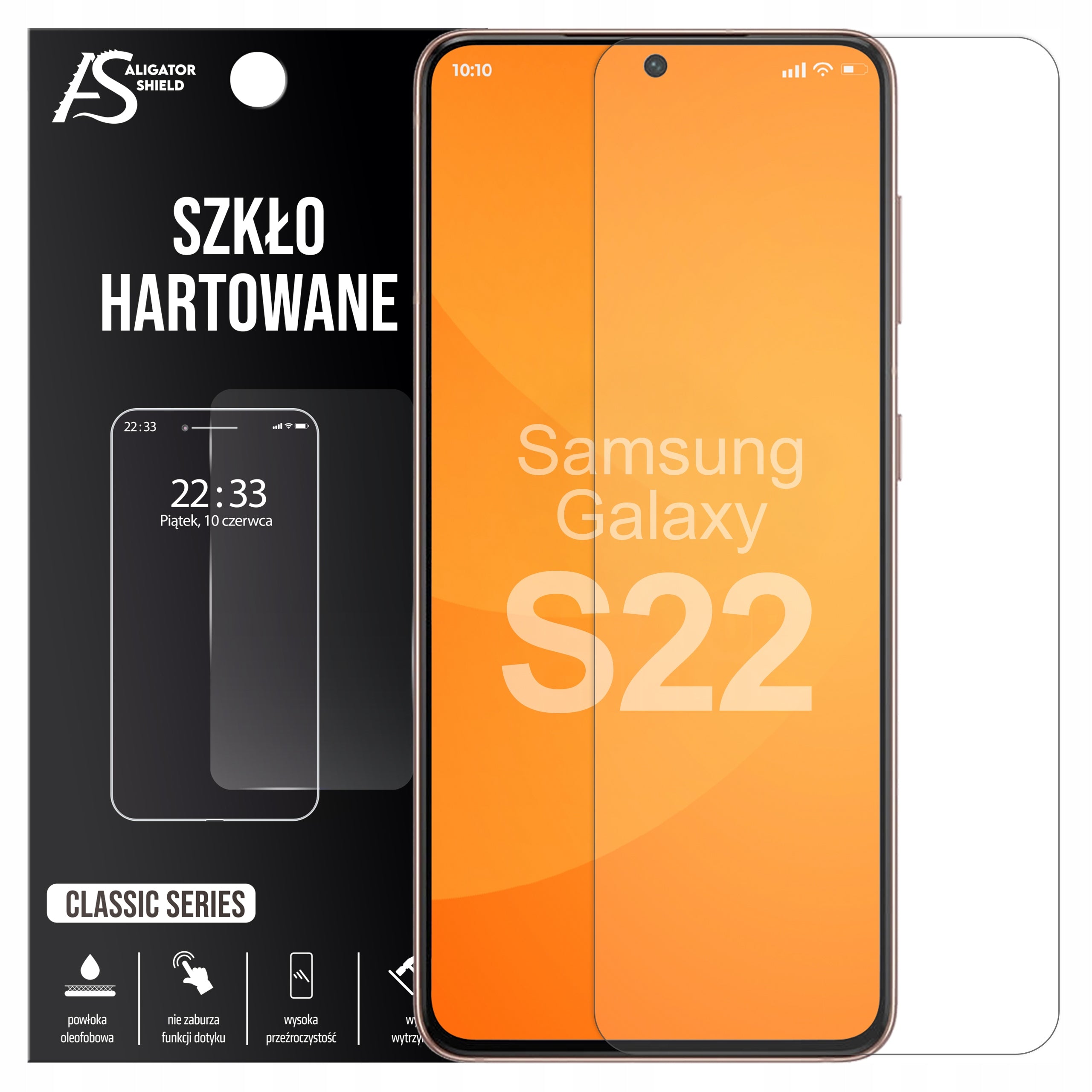 TEMPERED GLASS FOR SAMSUNG GALAXY S22 GLASS FOR 9H SCREEN