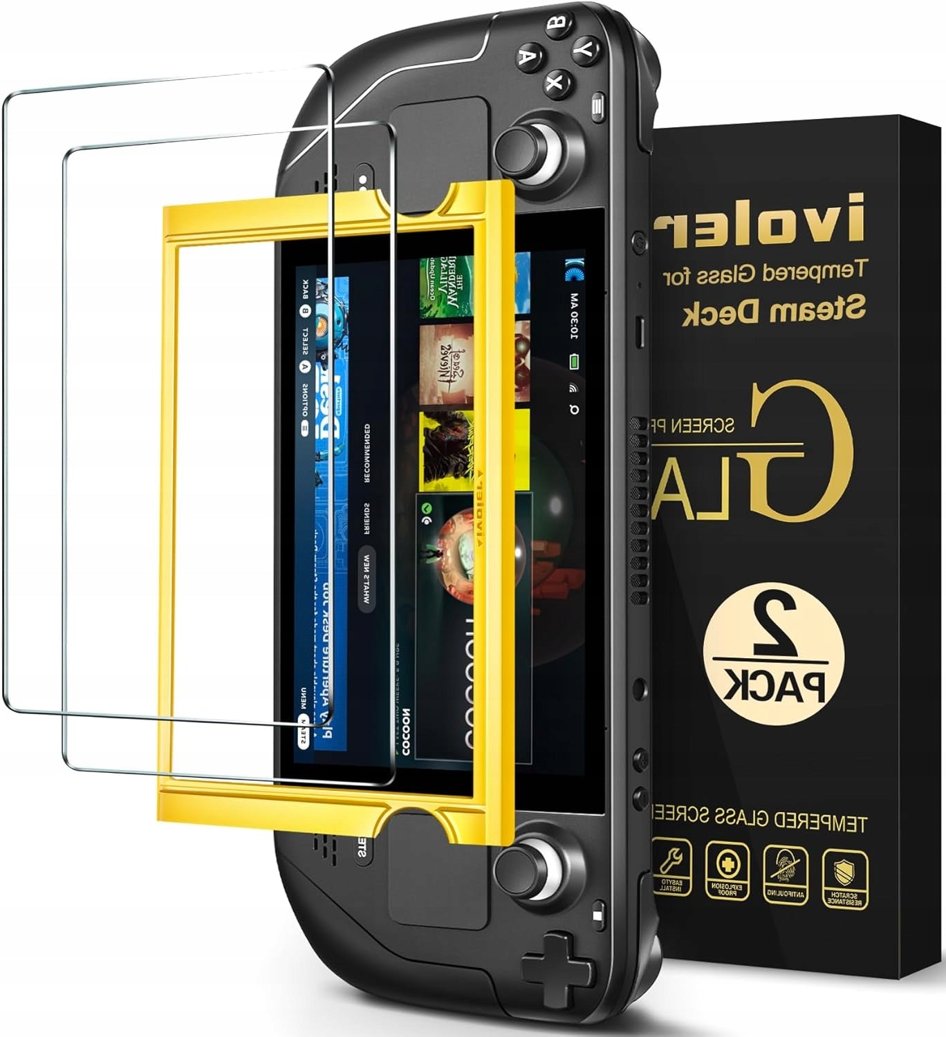 TEMPERED GLASS FOR STEAM DECK 9H SCREEN WITHOUT AIR BUBBLES