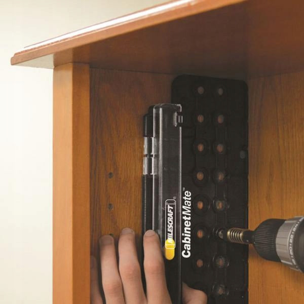 TEMPLATE FOR DRILLING HOLES FOR SHELVES CabinetMate 1366 MILESCRAFT Brand Milescraft