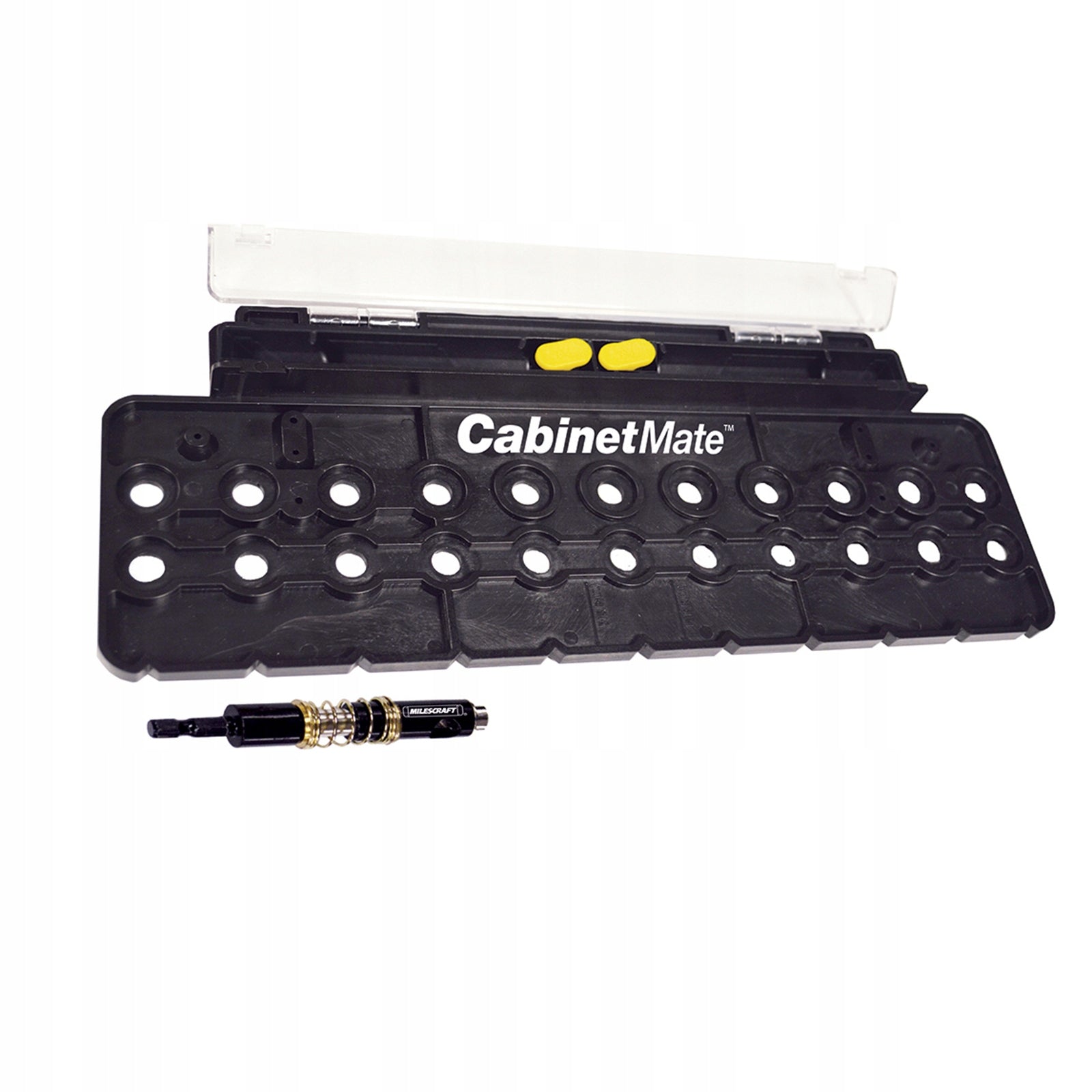 TEMPLATE FOR DRILLING HOLES FOR SHELVES CabinetMate 1366 MILESCRAFT