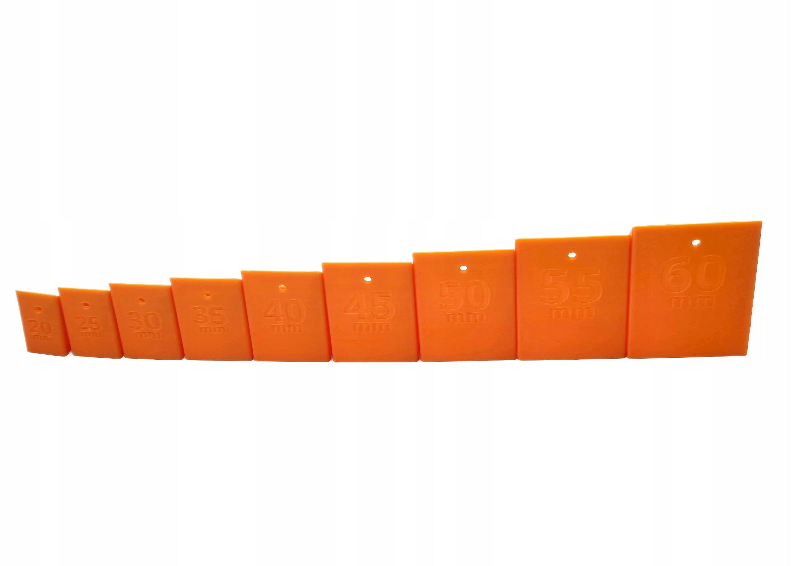 TEMPLATE FOR PROFILES 20-60mm FOR CUTTING AT AN ANGLE OF 45° and 90° 9in1 HOLES Manufacturer code Szablon do cięcia profili stalowych