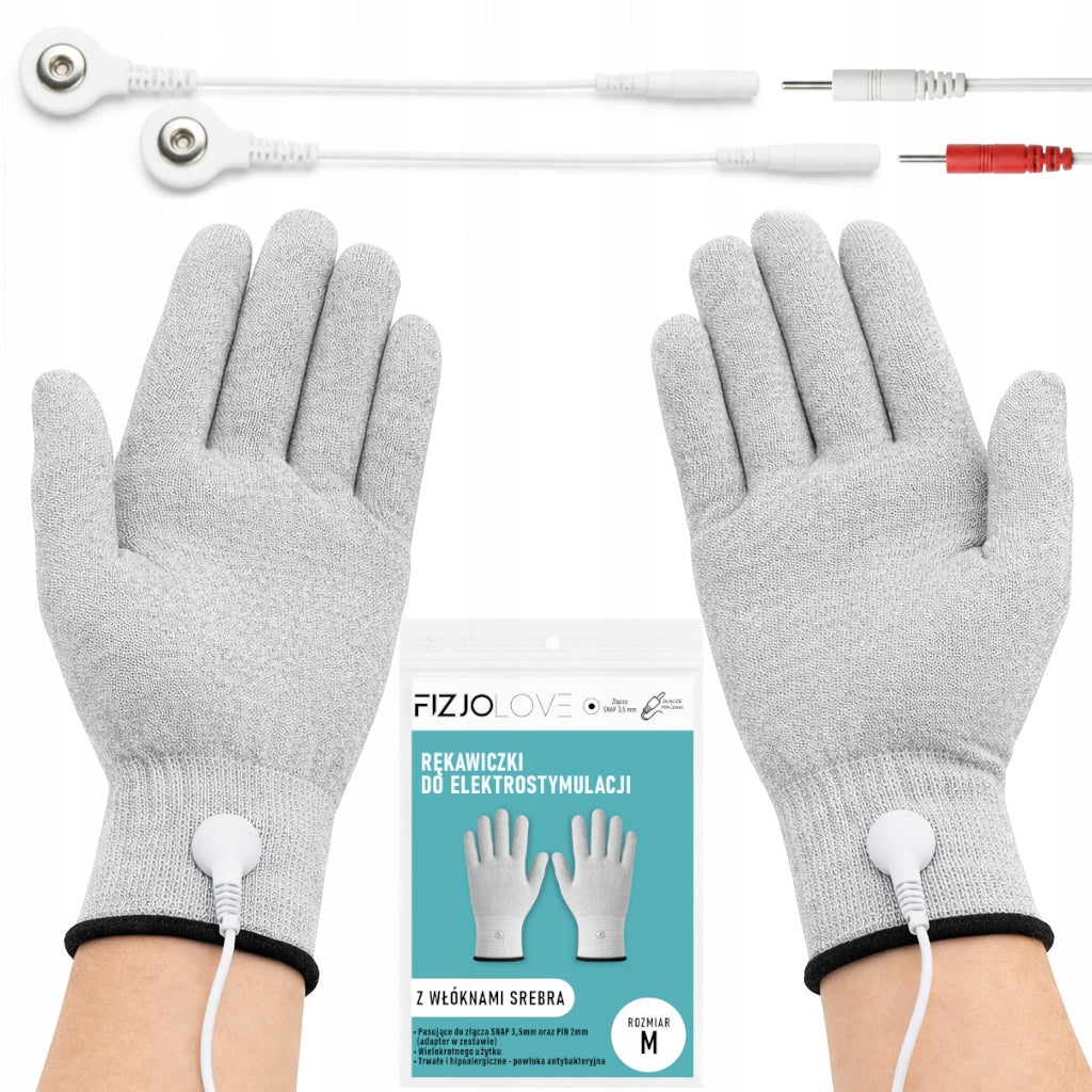 TENS EMS Electrode Gloves for Massager Electrostimulator Size M