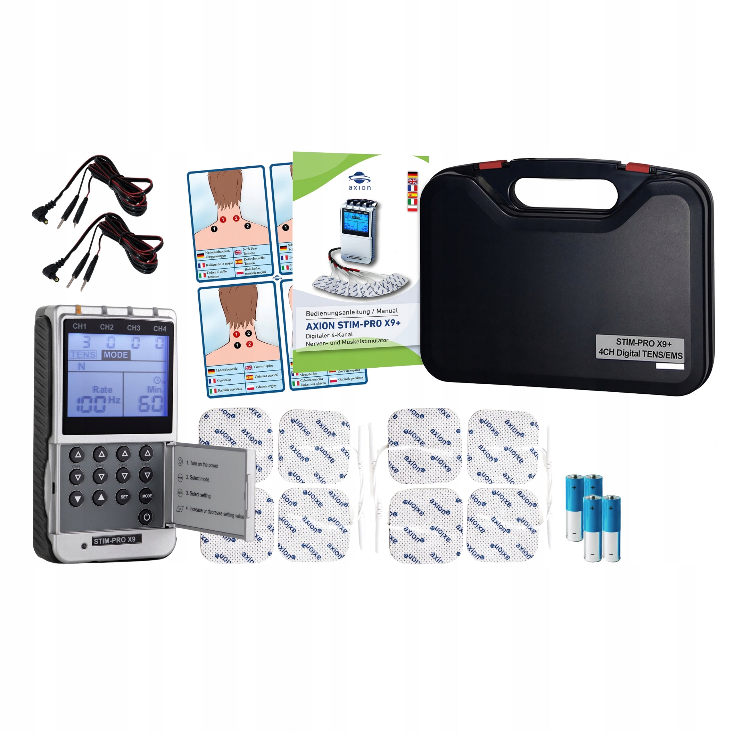 TENS EMS Electrostimulator Professional Muscle Massager for Electrotherapy Medical device yes