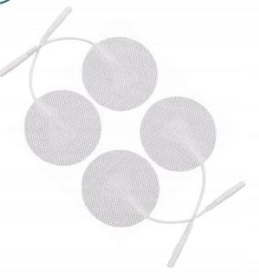 TENS EMS GEL ELECTRODES SMALL ROUND 32mm CEFAR COMPEX CONNECTOR 2MM