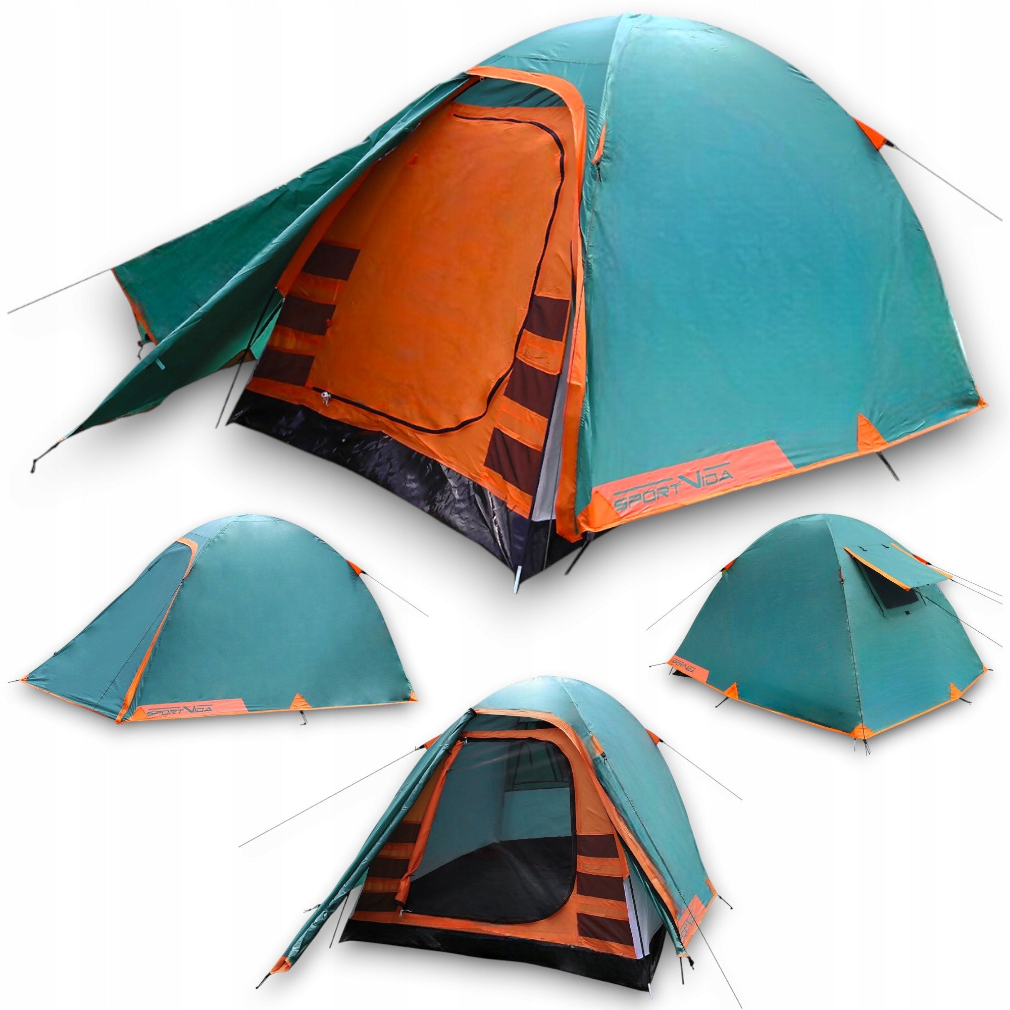 TENT 2 PERSON CAMPING WATERPROOF 4000mm TROPICAL MOSQUITO NETS SPORTVIDA Brand Sportvida
