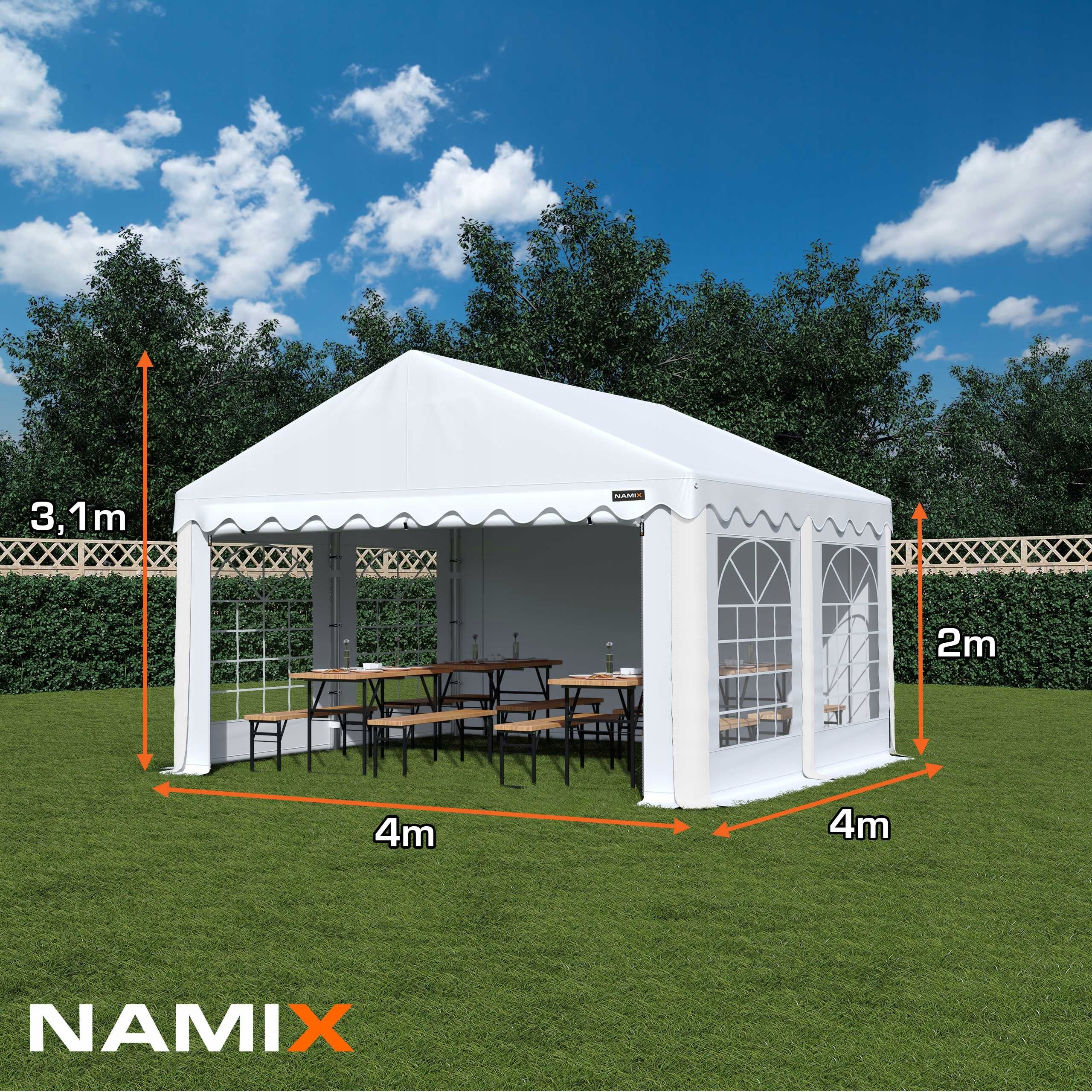TENT BASIC 4x4 party garden VARIOUS COLORS + SIDE WALLS FREEBIE Packaging status original