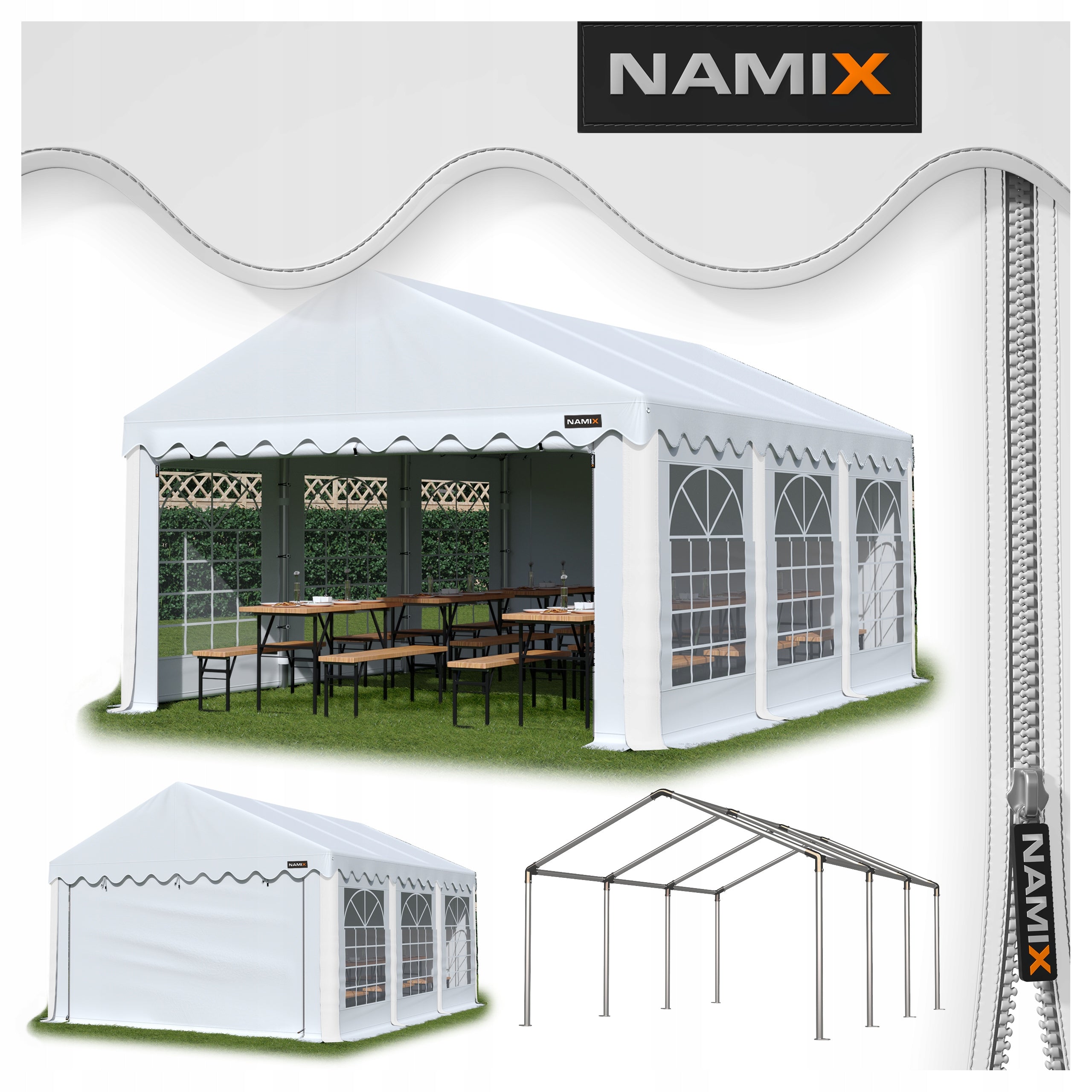 TENT BASIC 5x6 party garden VARIOUS COLORS + SIDE WALLS FREEBIE