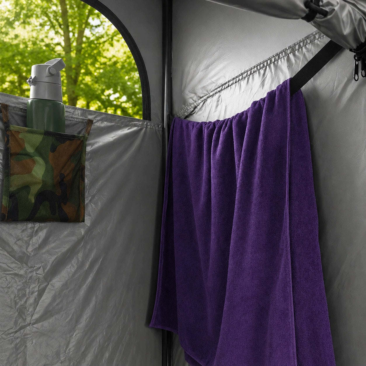 TENT CHANGING ROOM FOR SHOWER SELF-FOLDING TOURIST TOILET CAMO Manufacturer code AG286E