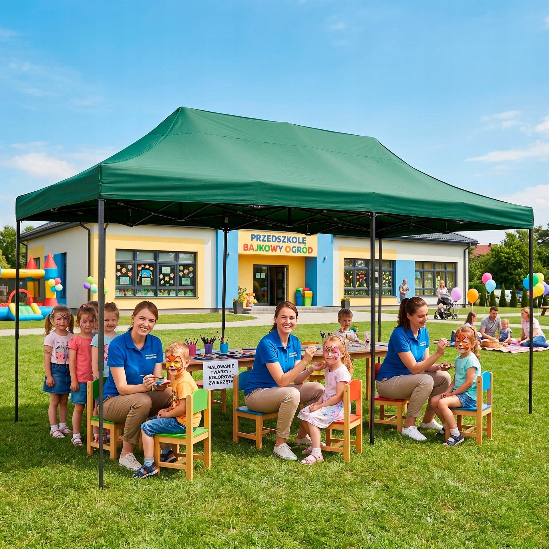 TENT COMMERCIAL PAVILION EXPRESS GARDEN PARTY 3x6 CATERING Length 6 m