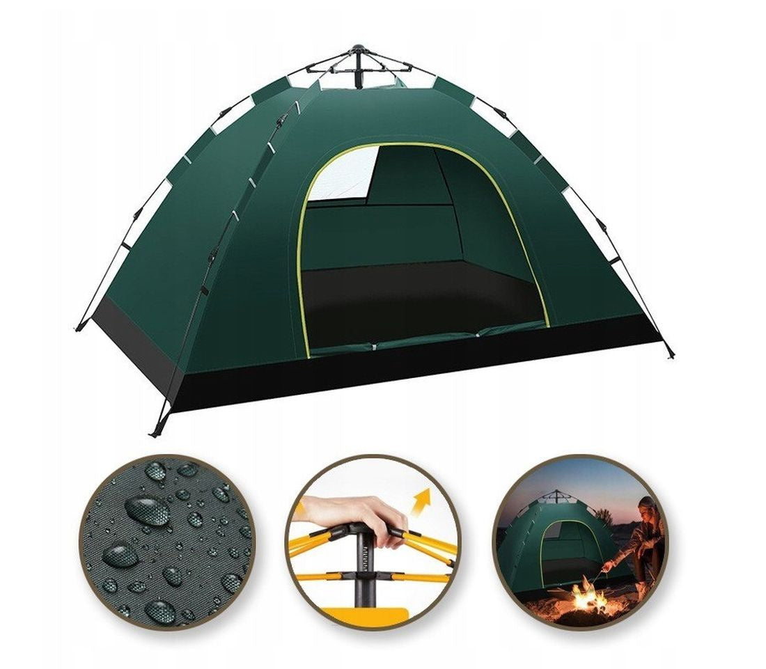 TENT FOLDING BEACH COVER BAL12ZIE GREEN 2-3OS. Color green