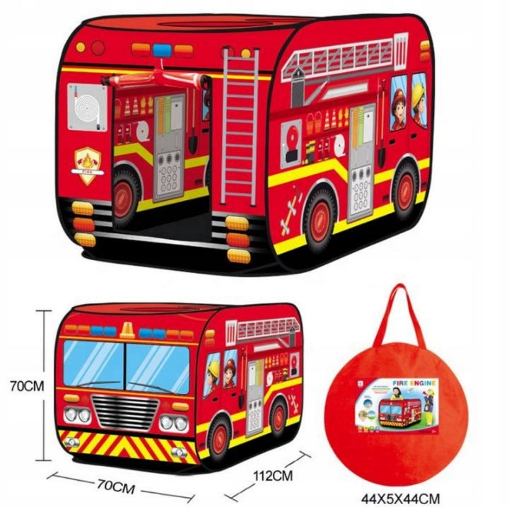 TENT FOR CHILDREN CAR FOR HOME GARDEN ROOM LARGE FIRE BRIGADE Manufacturer code NAMIOT DLA DZIECI STRAŻ POŻARNA CZAERWONY