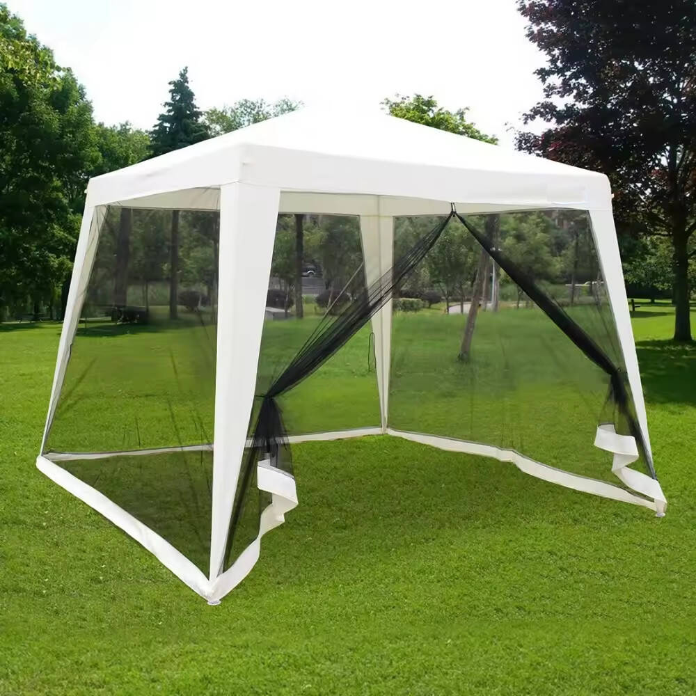 TENT GARDEN PAVILION 3x3m GAZEBO 4 WALLS MOSQUITO NET FOR CASTLE Number of windows none