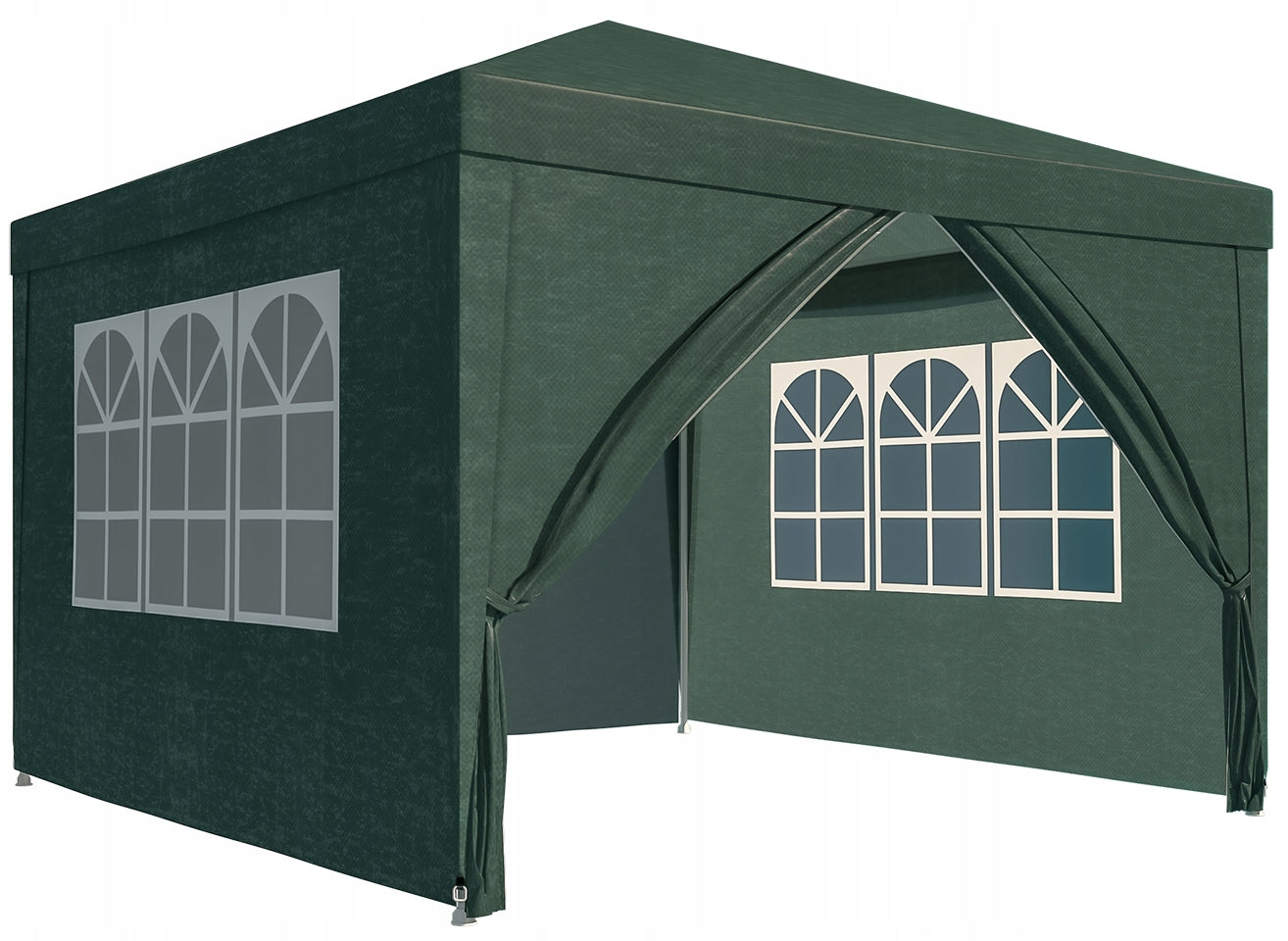 TENT GARDEN PAVILION Gazebo 3 x 3m + 4 SIDE WALLS For Terrace Garden