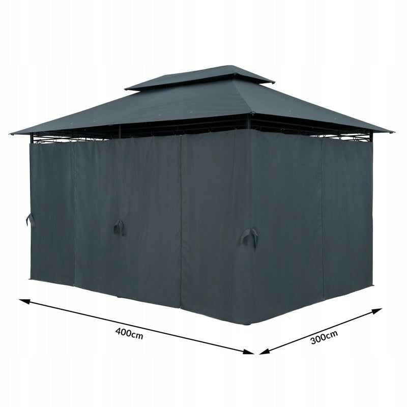 TENT PAVILION GARDEN GAZEBO 3x4 ANTHRACITE Packaging status original