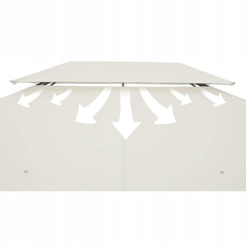 TENT PAVILION GARDEN GAZEBO 3x4 CREAM WALLS Manufacturer Casaria