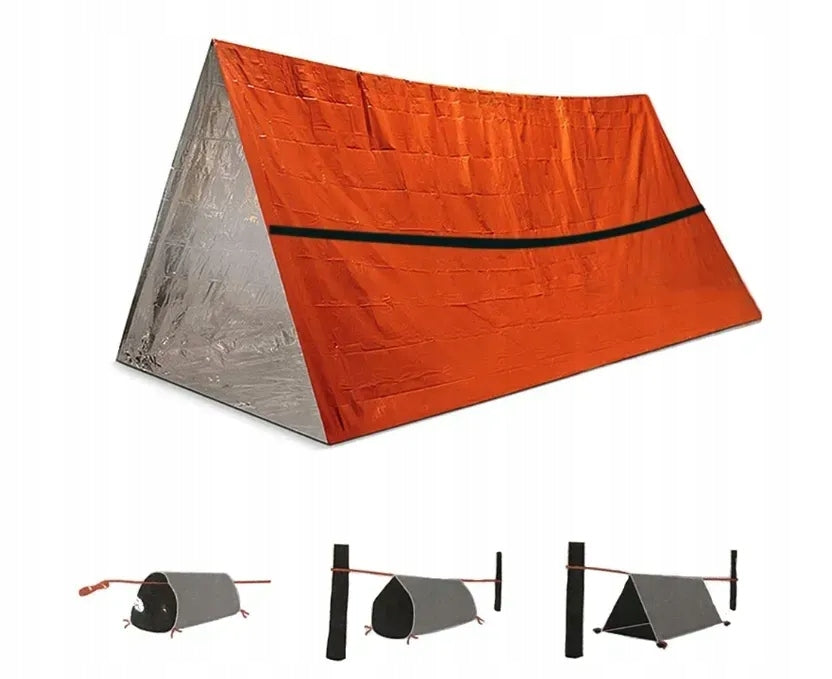 TENT SLEEPING BAG BLANKET FOIL NRC THERMAL RESCUE Number of people 1