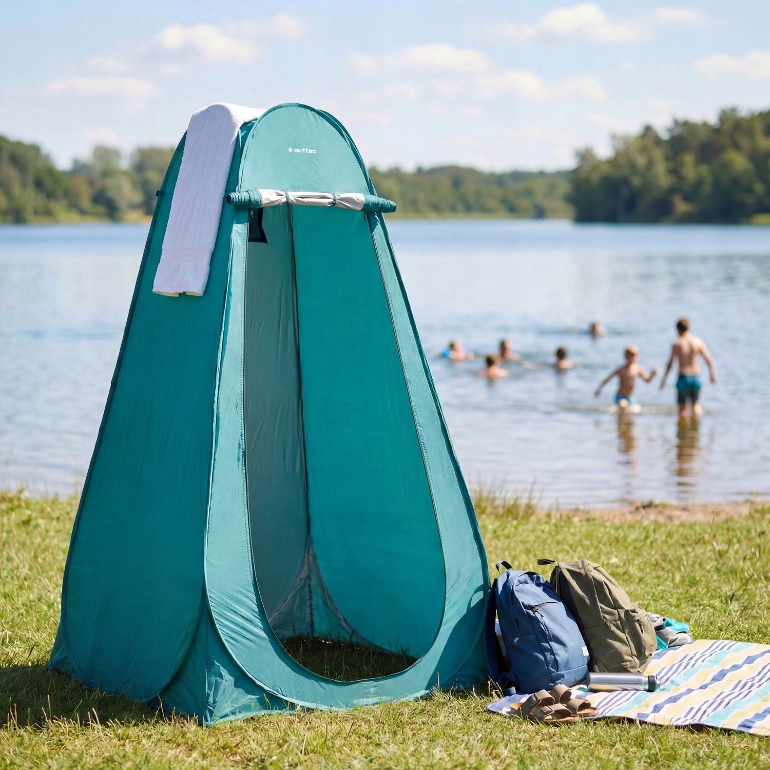 TENT TOILET SHOWER CHANGING ROOM COVER PORTABLE CAMPING OUTTEC Number of people 1