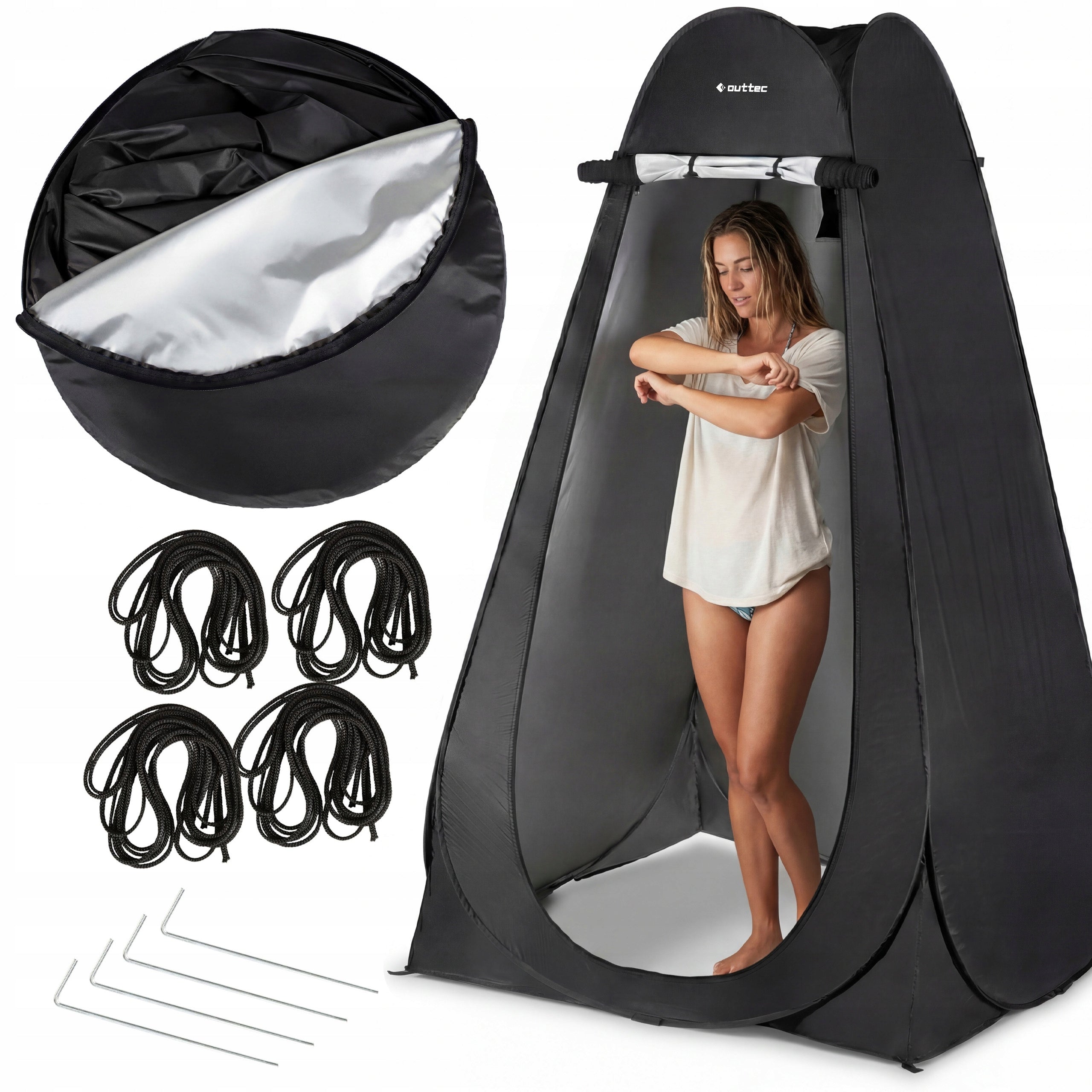 TENT TOILET SHOWER CHANGING ROOM COVER PORTABLE CAMPING OUTTEC