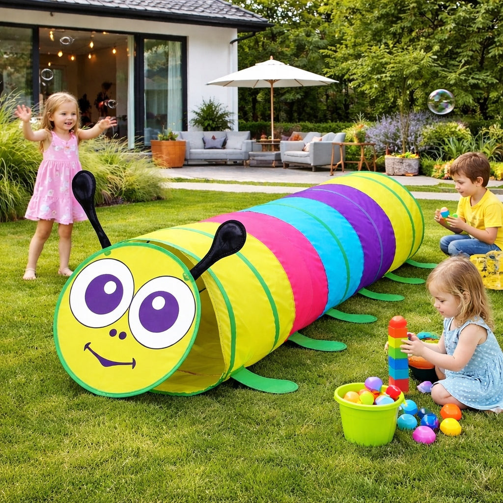 TENT TUNNEL FOR CHILDREN CATERPILLAR FOR HOME FOR CHILDREN'S GARDEN LARGE 180 CM Packaging status original