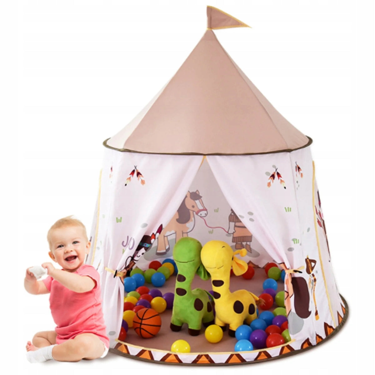 TENT for Children for the House of Peace Cottage Palace Castle Wigwam INDIAN TIPI Packaging status original