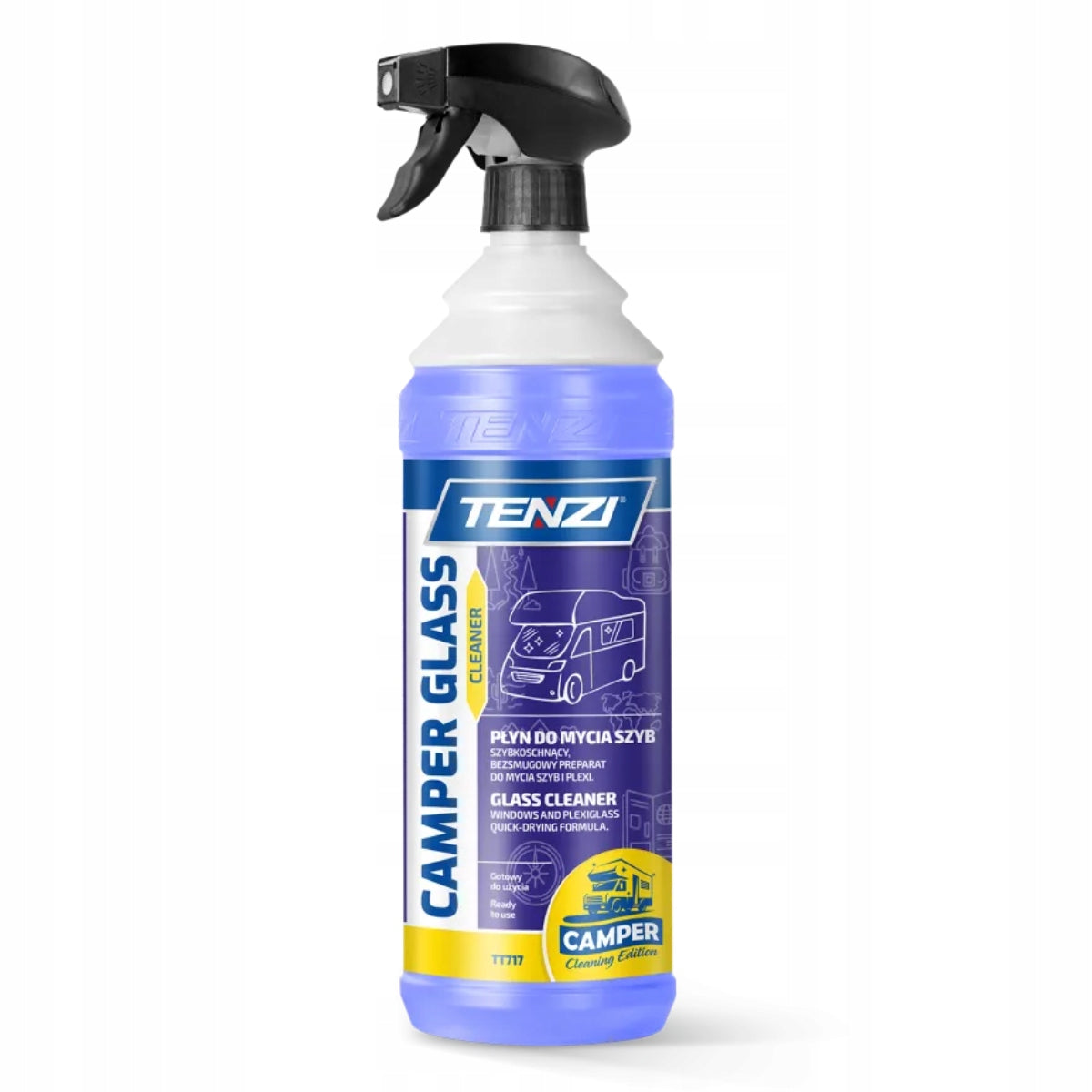 TENZI CAMPER Glass Cleaner Window Cleaner Plexiglas Mirror Headlights 1L
