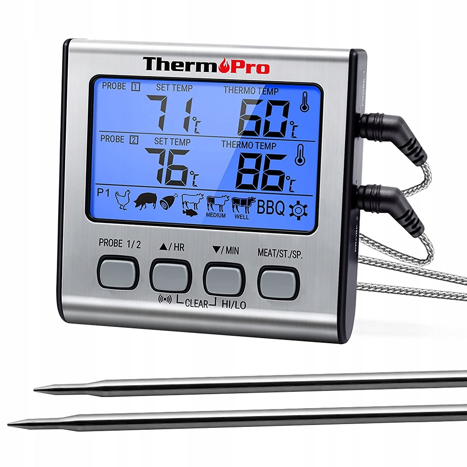 Digitales elektronisches BBQ-Thermometer zum Grillen von Fleisch ThermoPro TP17