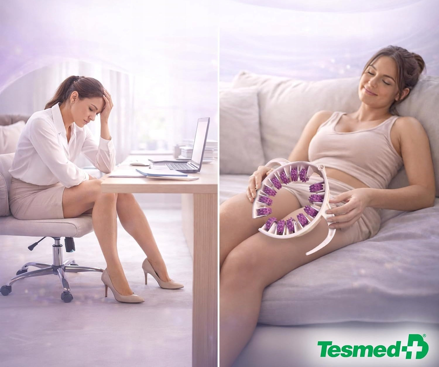 TESMED Cellulite Smooth Anti-Cellulite Massager for Buttock and Leg Thighs Packaging status original
