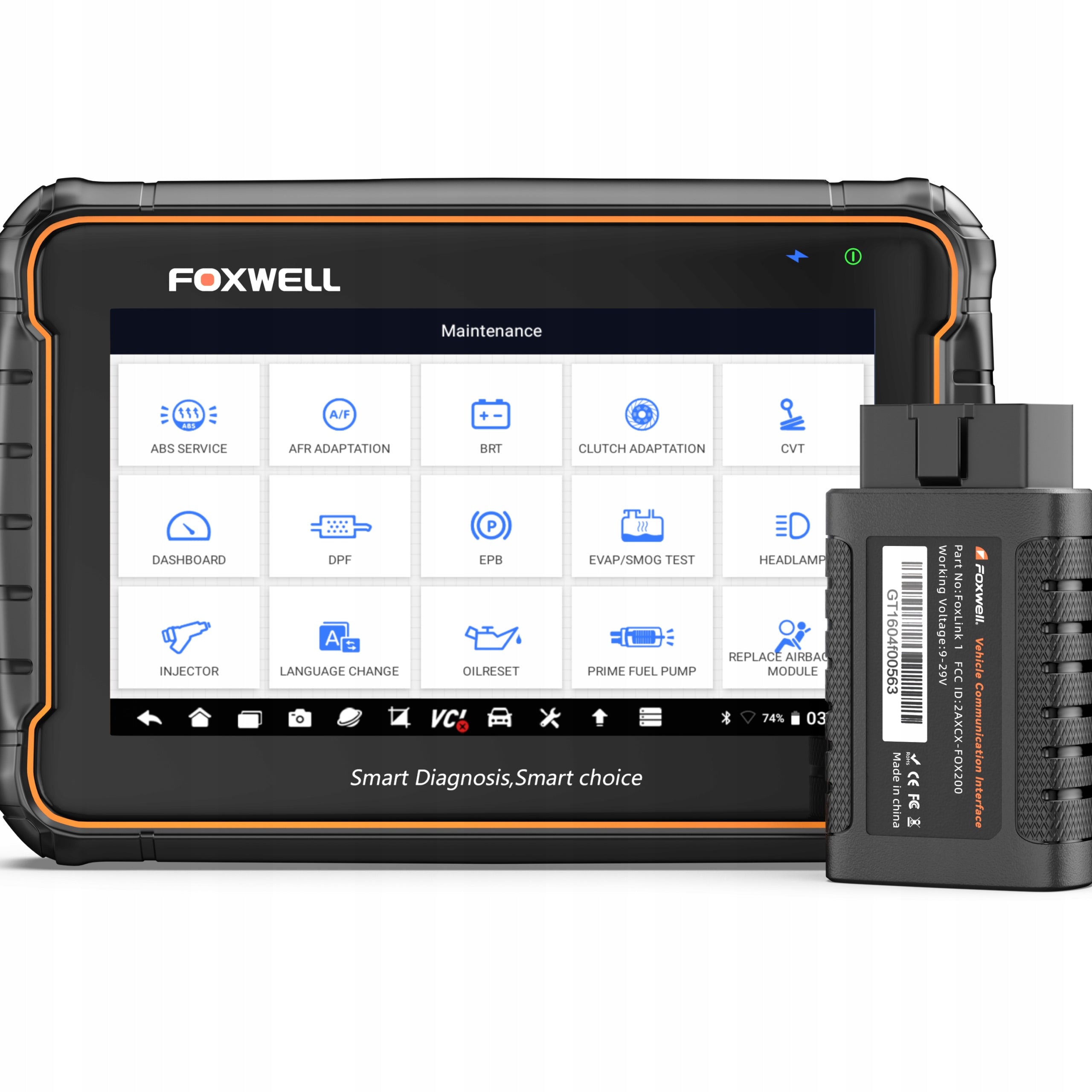 TESTER DIAGNOSTYCZNY INTERFEIS FOXWELL GT60 2026 7 inches Android 9.0 OBD2 Brand Foxwell