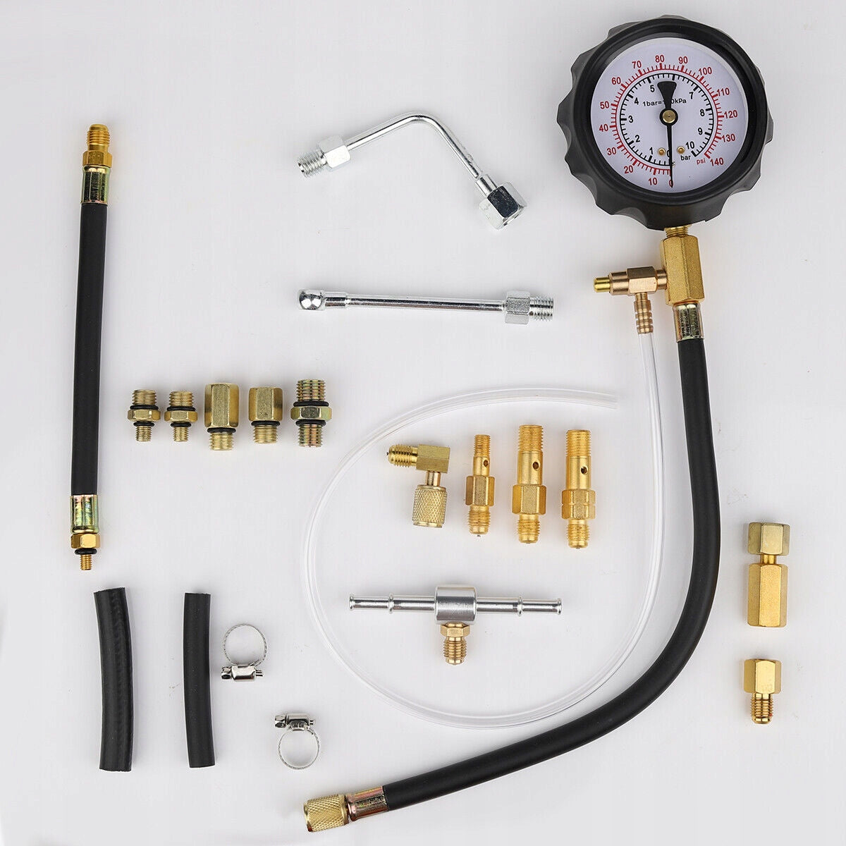 TESTER FUEL PRESSURE GAUGE OIL GASOLINE