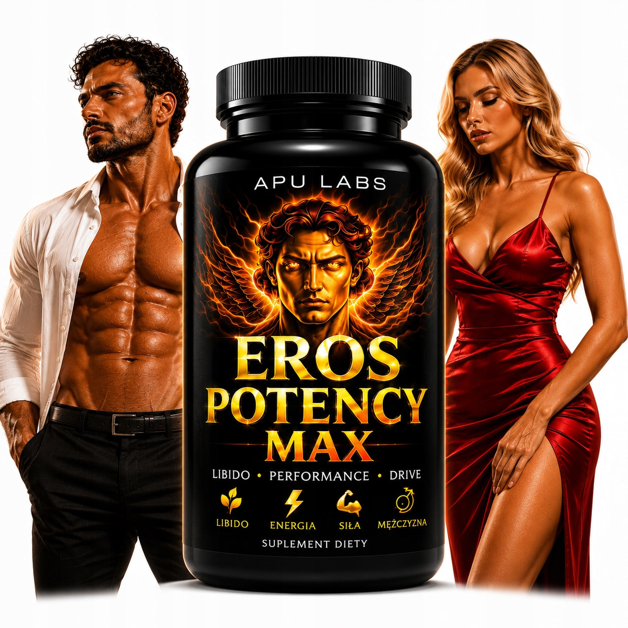 TESTOSTERONE TABLETS EROS POTENCY TESTOSTERONE BOOSTER, LIBIDO, STRENGTH Packaging status original