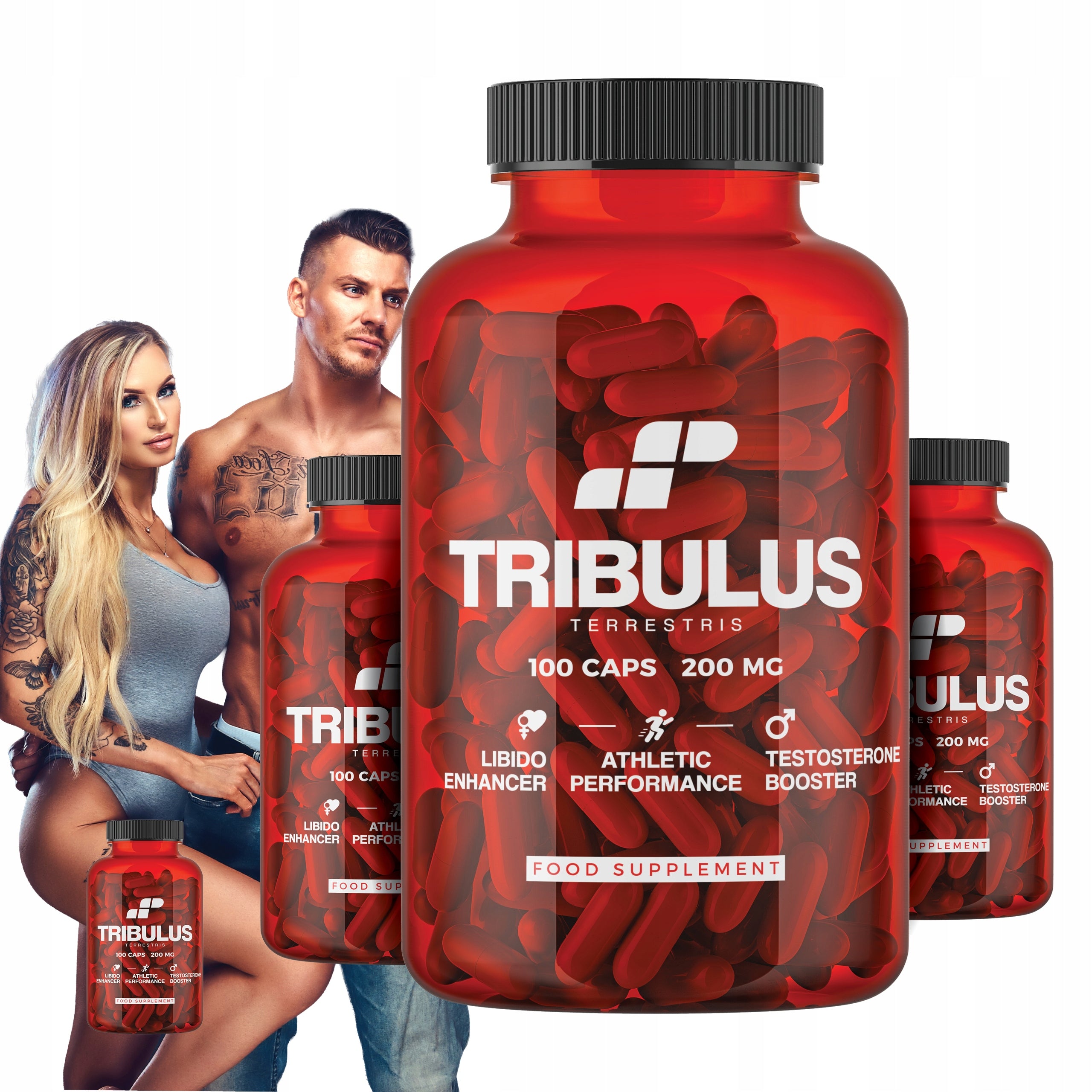 TESTOSTERONE Tribulus Terrestris 3x 100 = 300 LIBIDO POTENCY MP NUTRITION