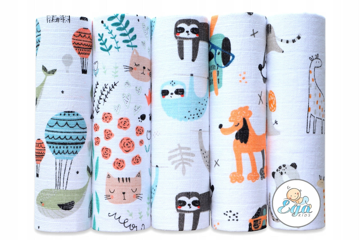 TETRA DIAPER COTTON DIAPERS SET OF 5 PREMIUM 70x80 - 6711