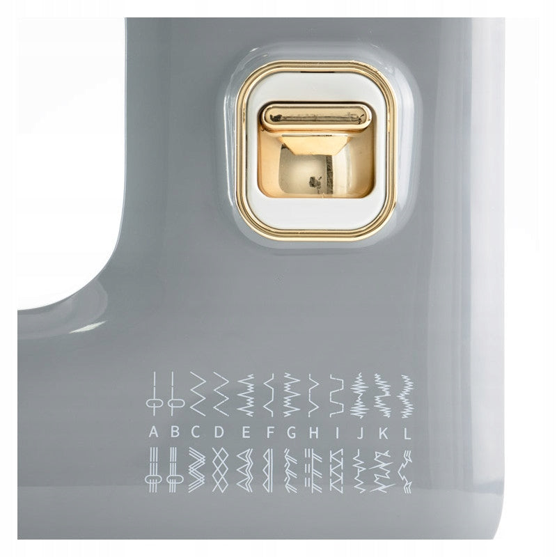 TEXI GOLD sewing machine with needle threader and overlock stitch Material metal