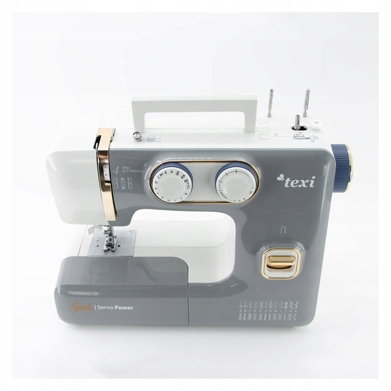 TEXI GOLD sewing machine with needle threader and overlock stitch Model TEXI GOLD