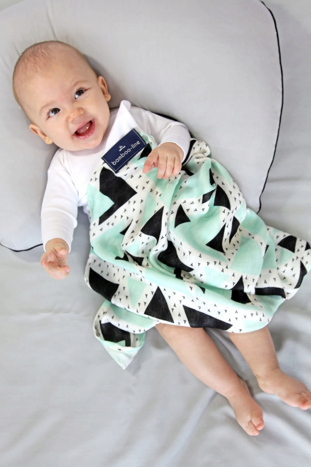 TEXPOL Diaper bamboo tetra diaper 75x75 Triangles Manufacturer code TEX000071