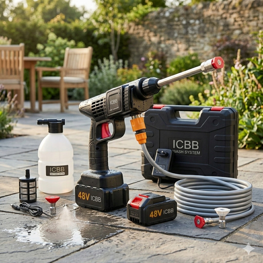 THE MOST POWERFUL PRESSURE WASHER Cordless 48V 2x 4AH WASH KIT Packaging status original