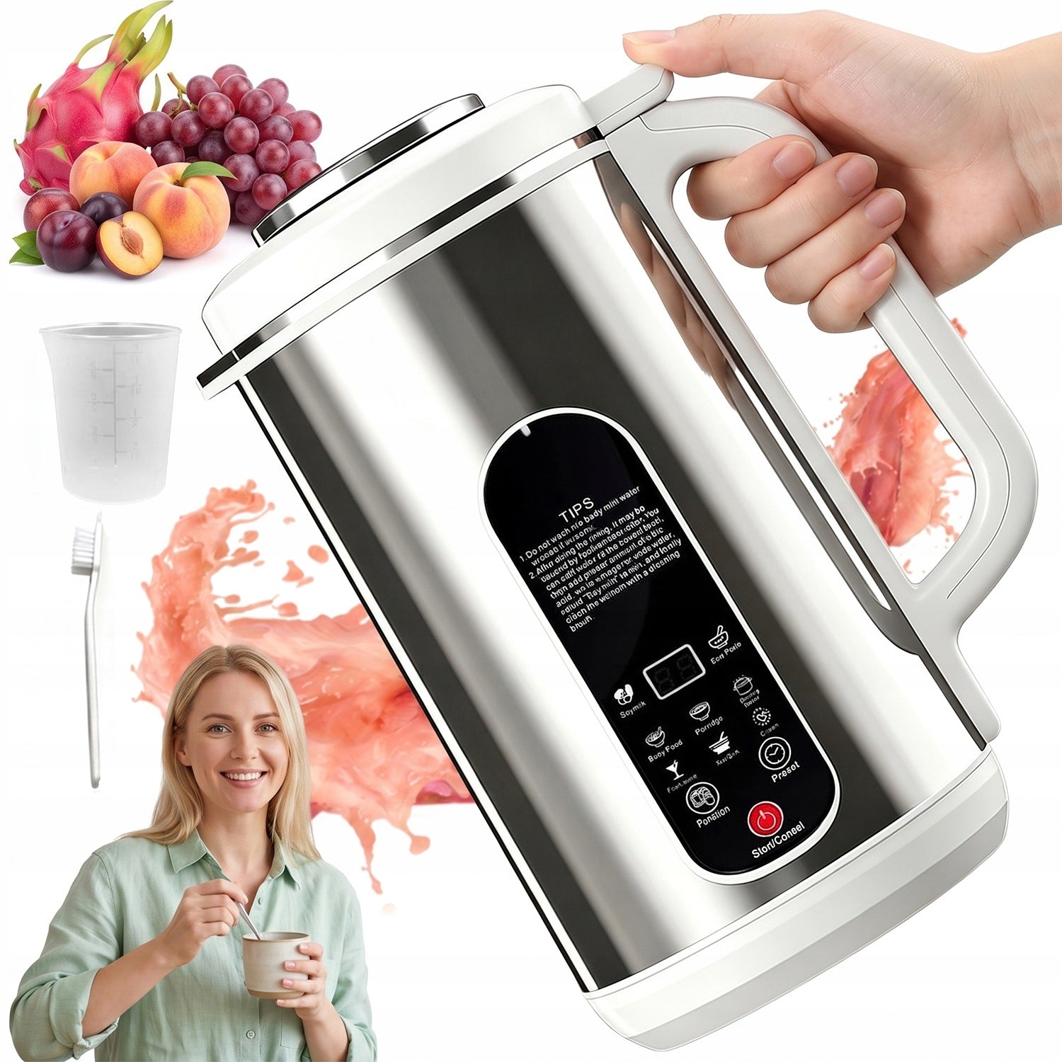 THERMAL BLENDER 800W 1.2L 8 PROGRAMS TIMER 24H FOR BABY FOOD