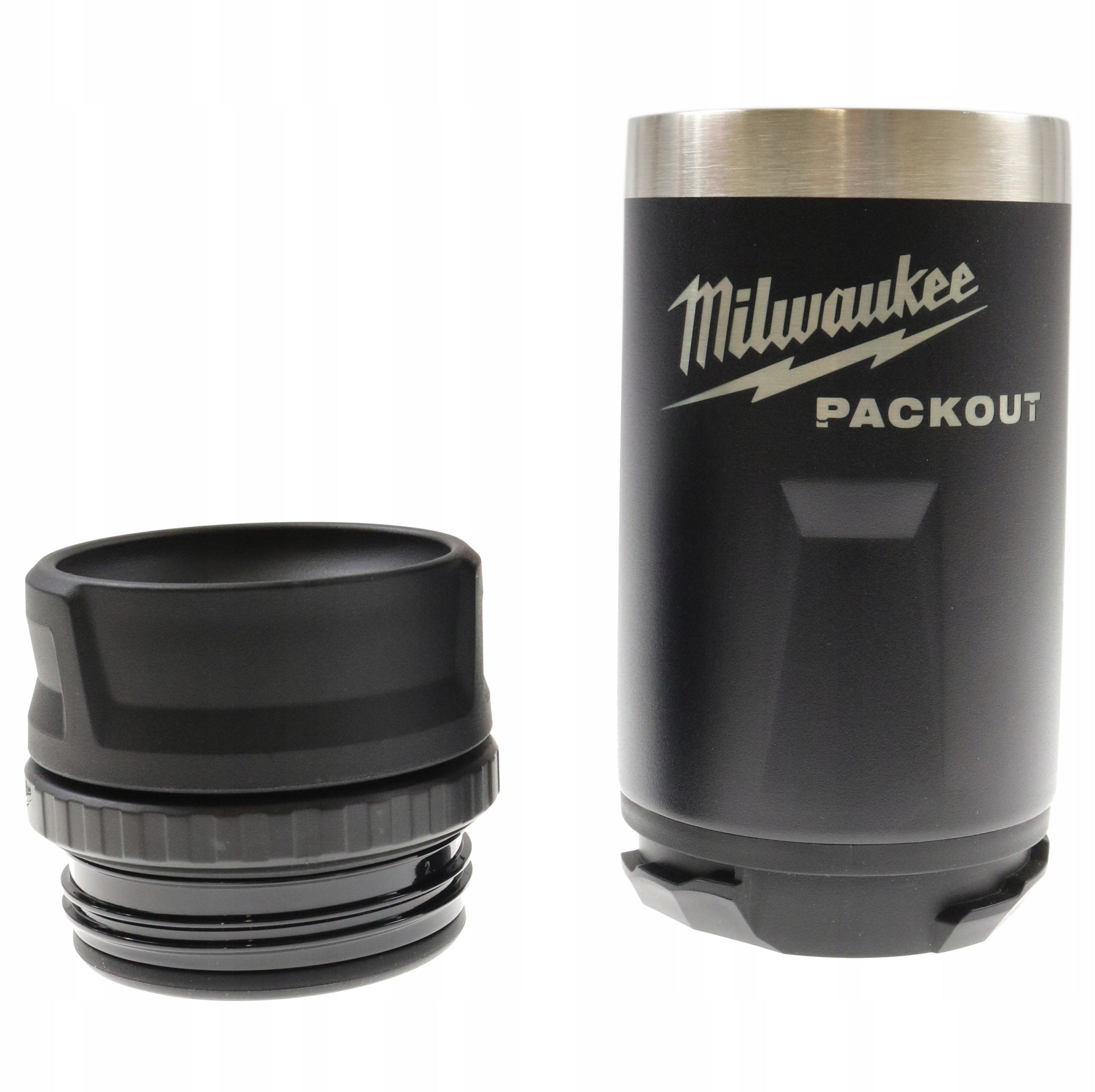 THERMAL BOTTLE THERMOS SMALL WITH LID BLACK 355ML PACKOUT MILWAUKEE Brand Milwaukee