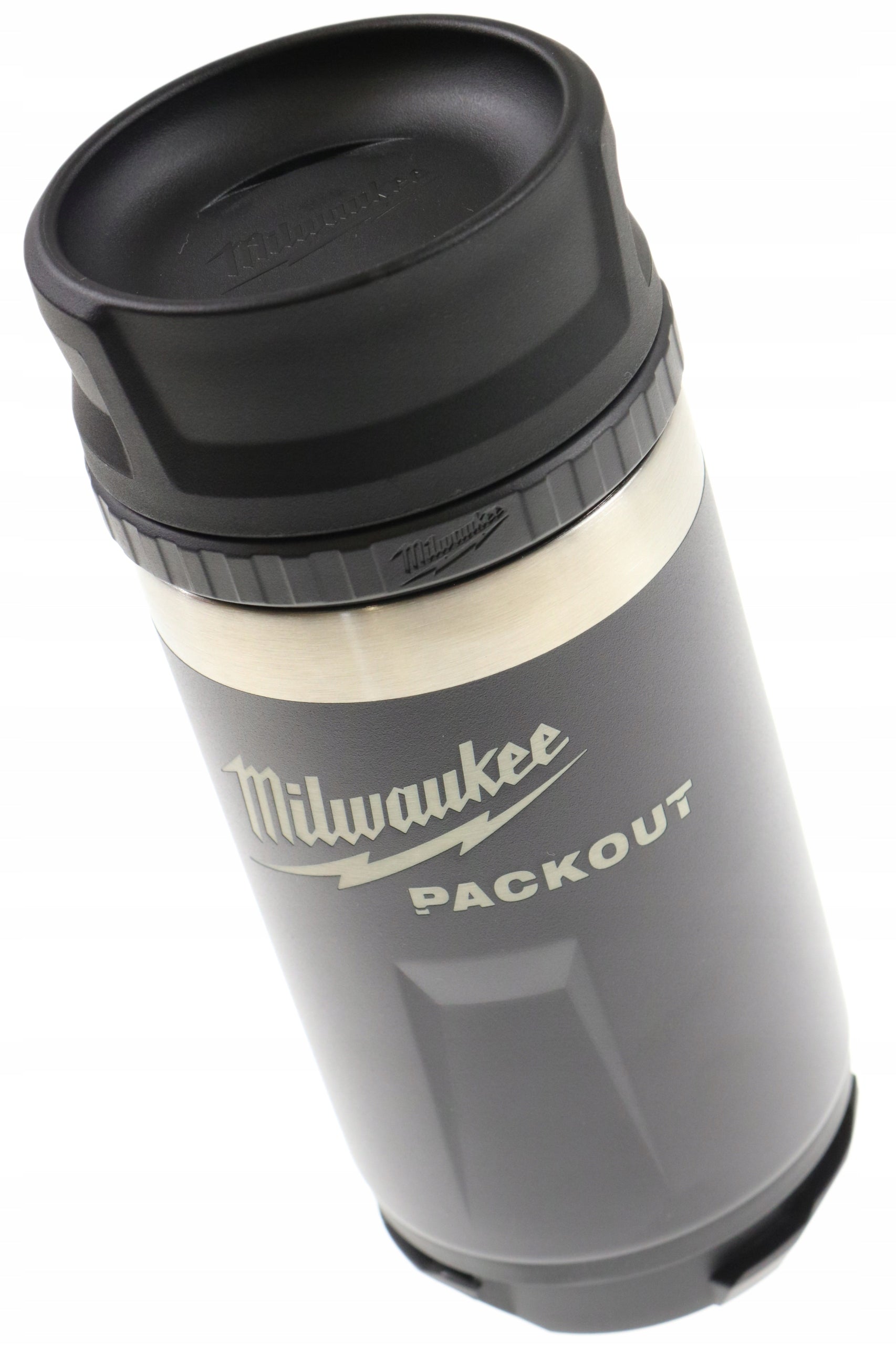 THERMAL BOTTLE THERMOS SMALL WITH LID BLACK 355ML PACKOUT MILWAUKEE