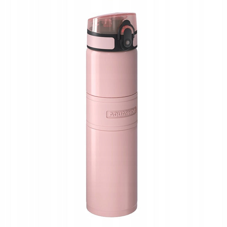 THERMAL BOTTLE WITH THERMOS FILTER AQUAPHOR CITY COOL 0,5L POWDER PINK Manufacturer code 524645