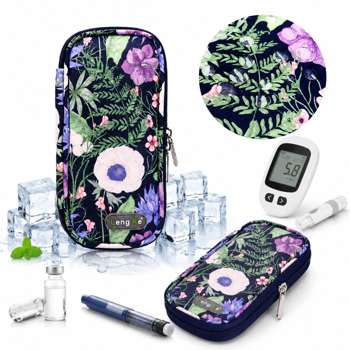 THERMAL COOLING BAG FOR INSULIN + 2 CARTRIDGES