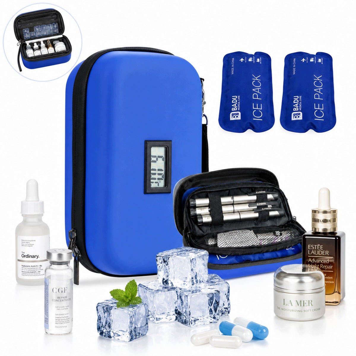 THERMAL COOLING BAG FOR INSULIN INSULATED COVER