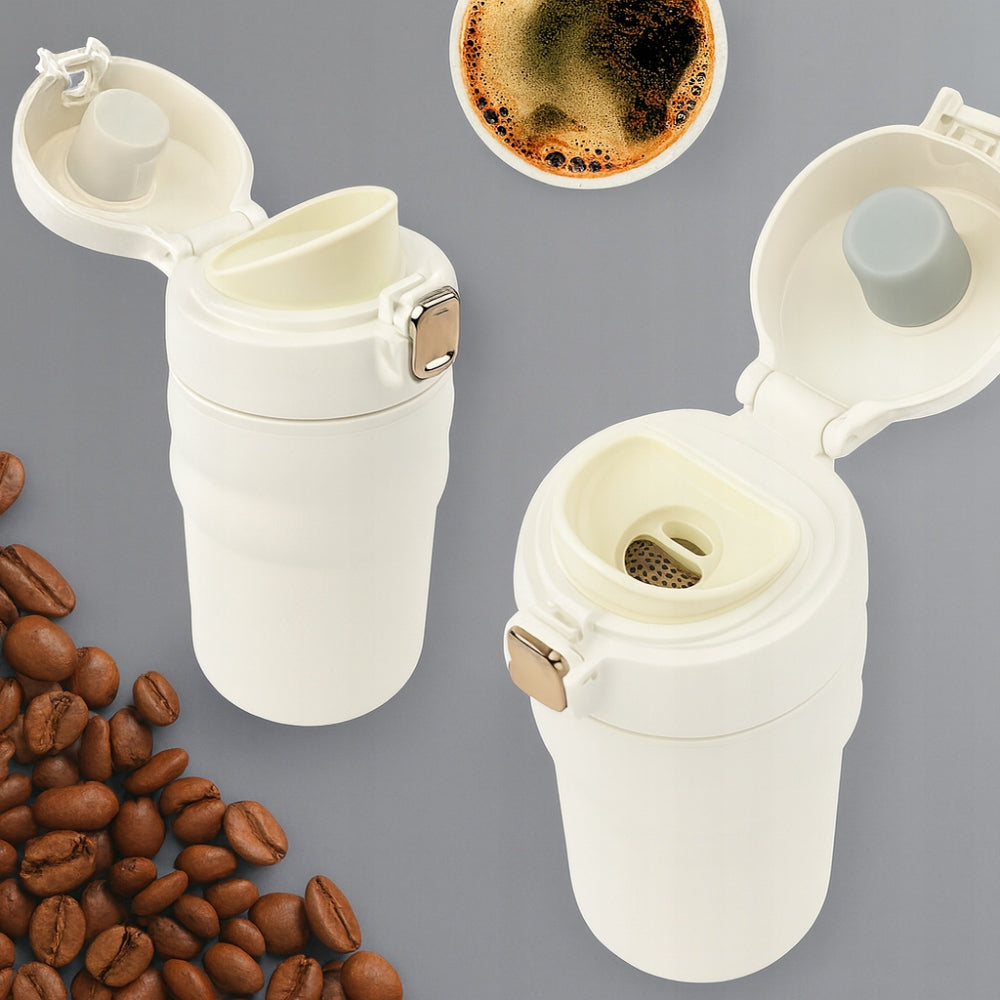 THERMAL CUP FOR COFFEE TEA FOR CAR AIRTIGHT NON-SLIP 500 ml Packaging status original